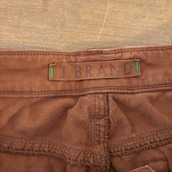 J Brand size 28 Terracotta Corduroy Fall Time Autumn Neutral Flare Pants - Picture 3 of 8